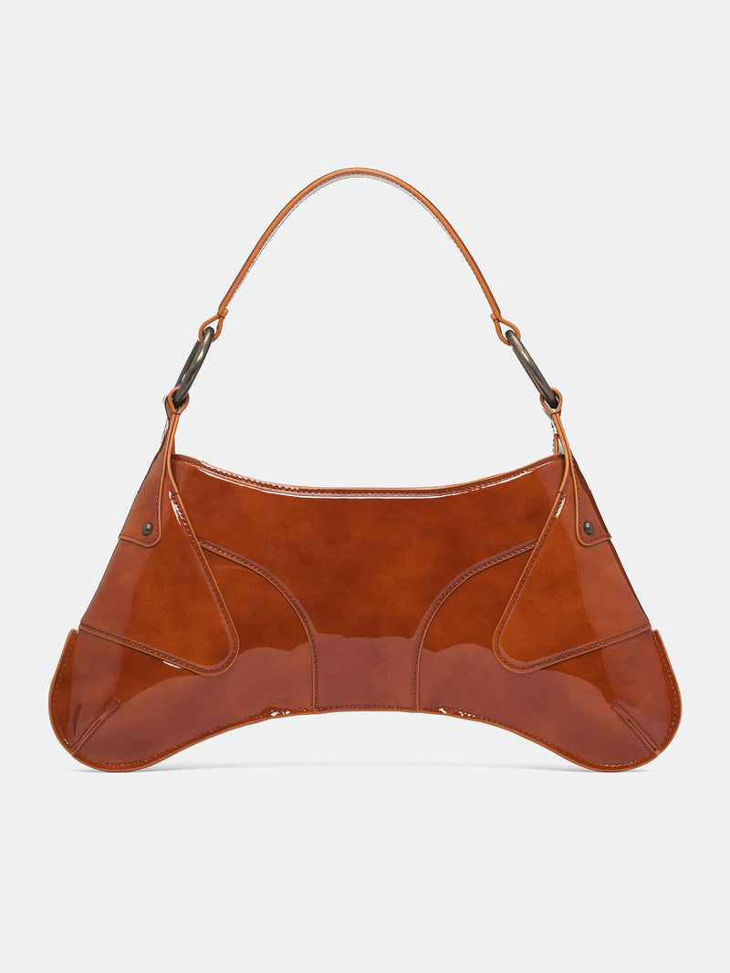 Rust Patent Leather Razr Bag (RAZR0RU-RUST)