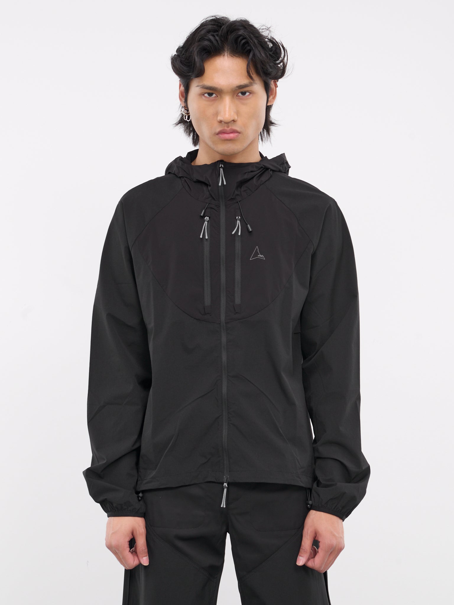 Technical Windbreaker Jacket (RBMW056FA38-BLACK)