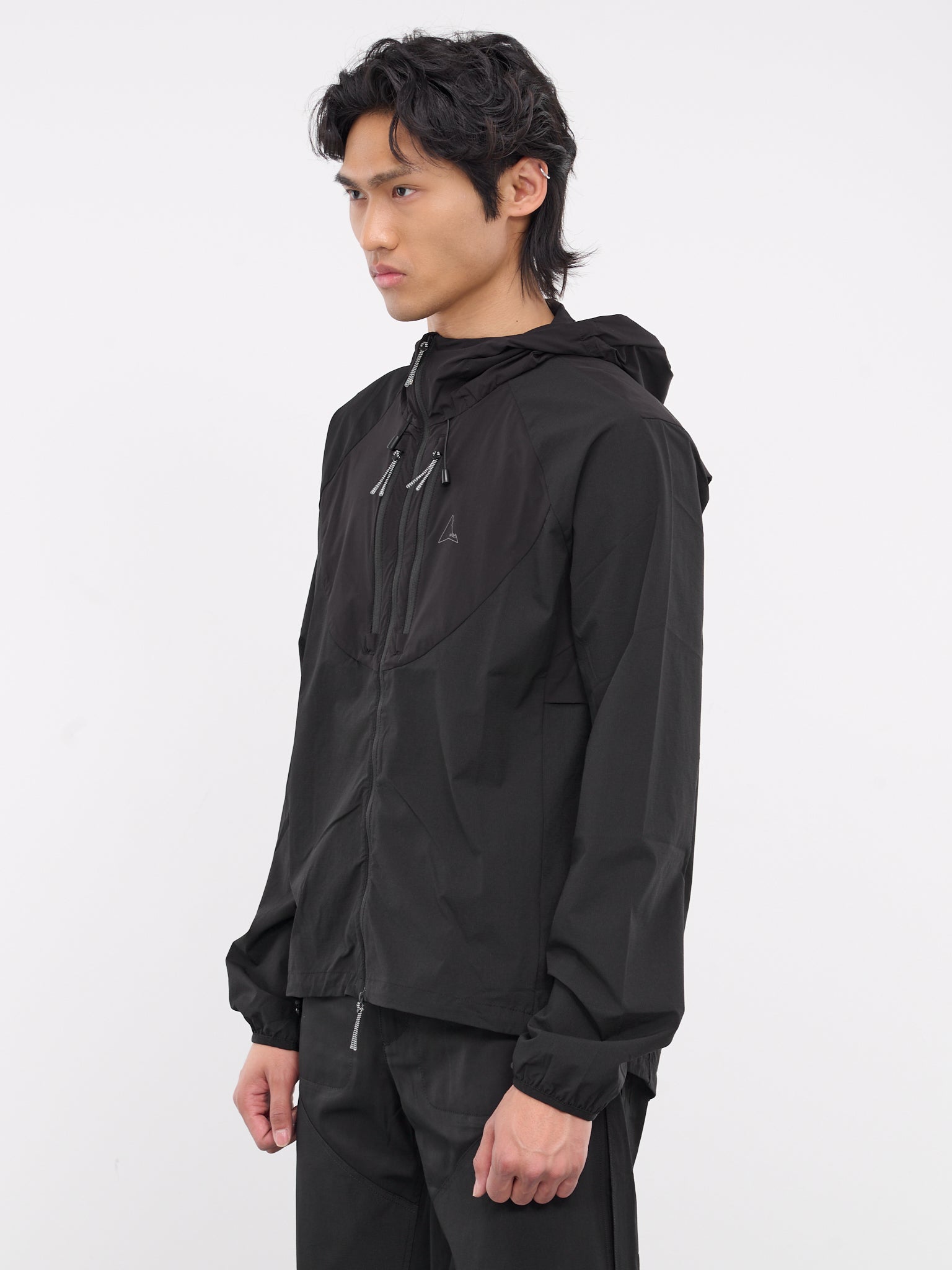 Technical Windbreaker Jacket (RBMW056FA38-BLACK)