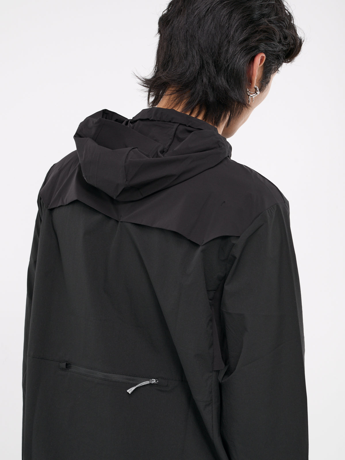 Technical Windbreaker Jacket (RBMW056FA38-BLACK)