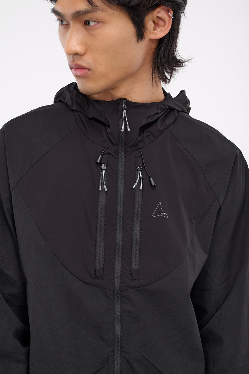 Technical Windbreaker Jacket (RBMW056FA38-BLACK)