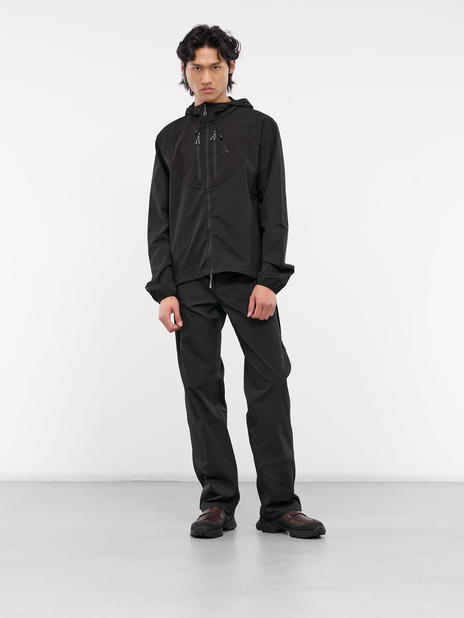 Technical Windbreaker Jacket (RBMW056FA38-BLACK)