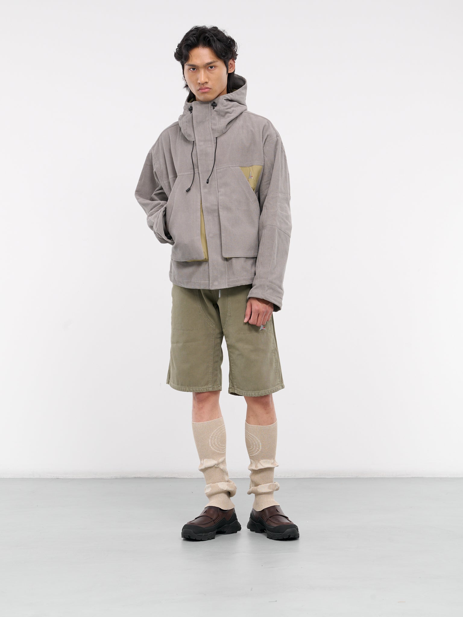 SEESEE eye_C CORDUROY HOODY JACKET_BEIGE
