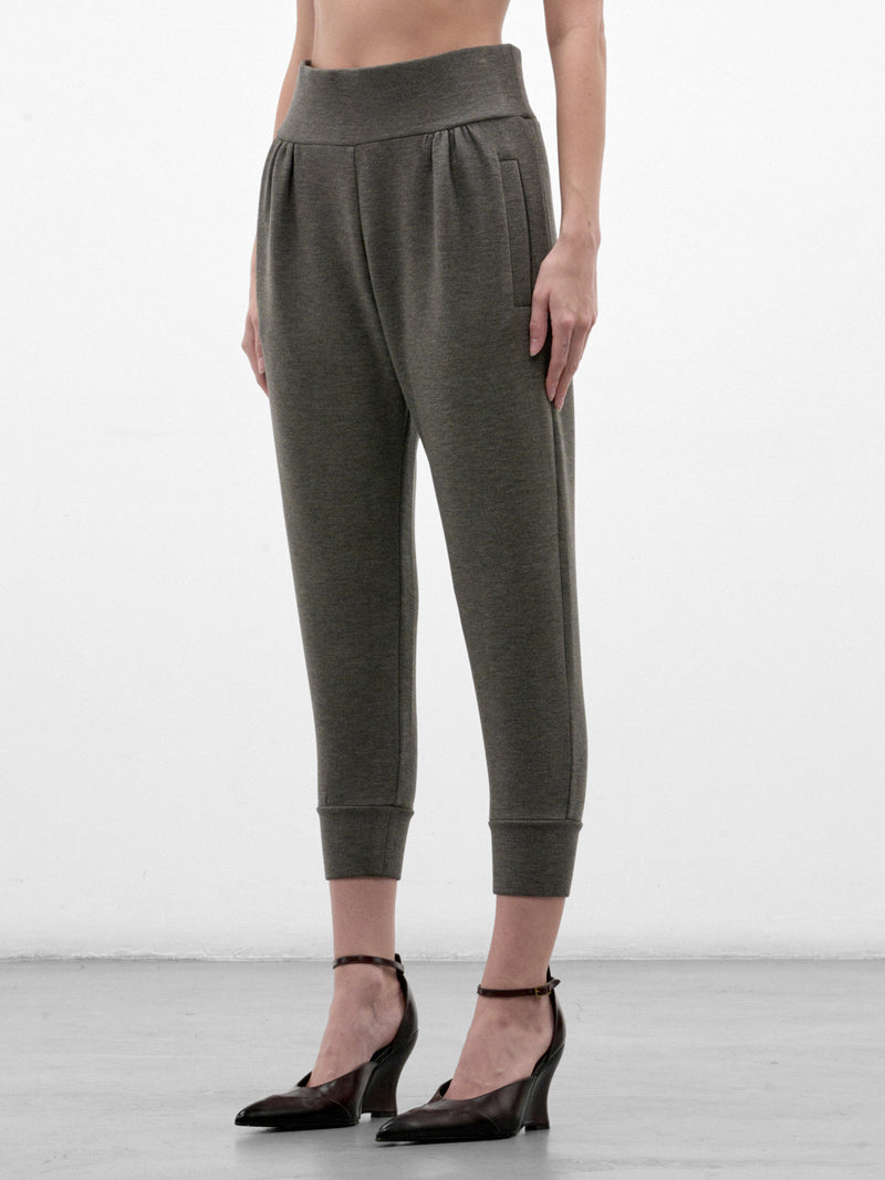 Gray Scuba Track Pants (RETR0GRY-RAYE-GREY)