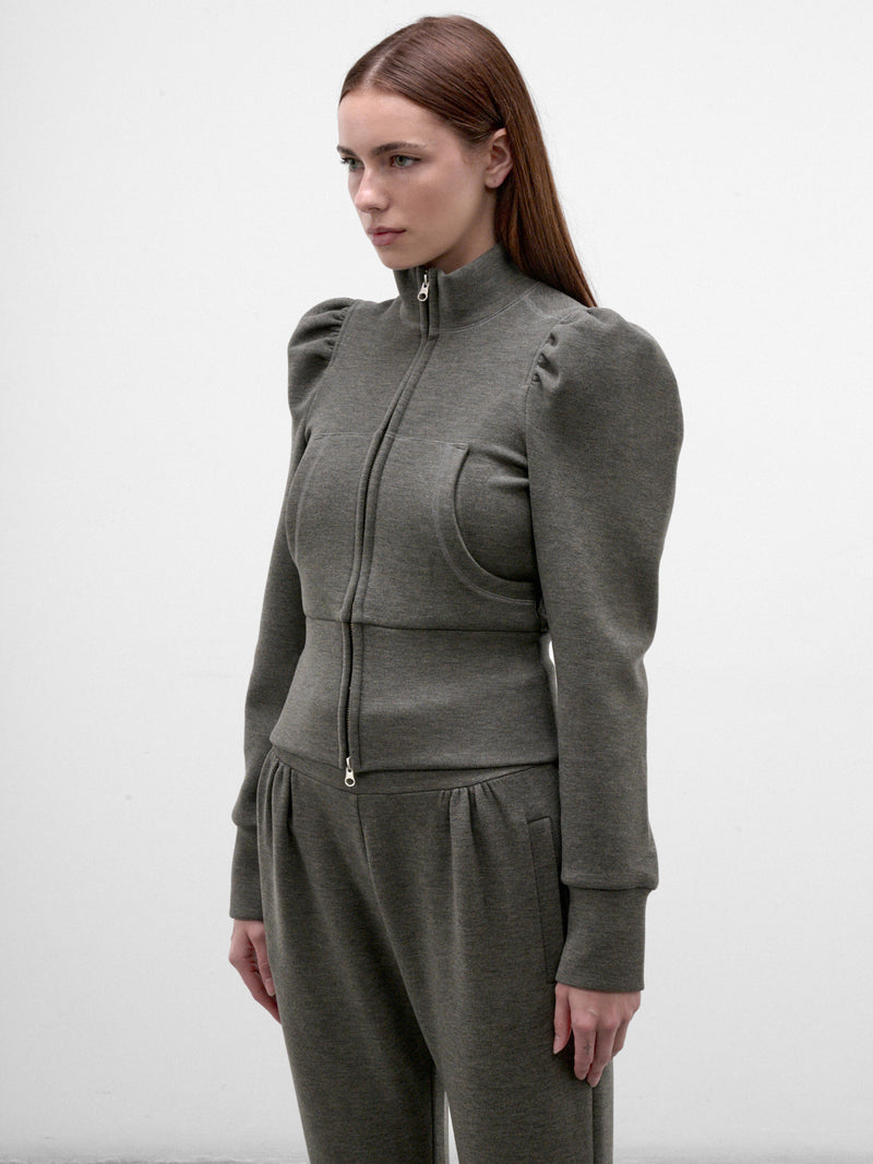 Gray Scuba Track Jacket (RETJ0GRY-RAYE-GREY)