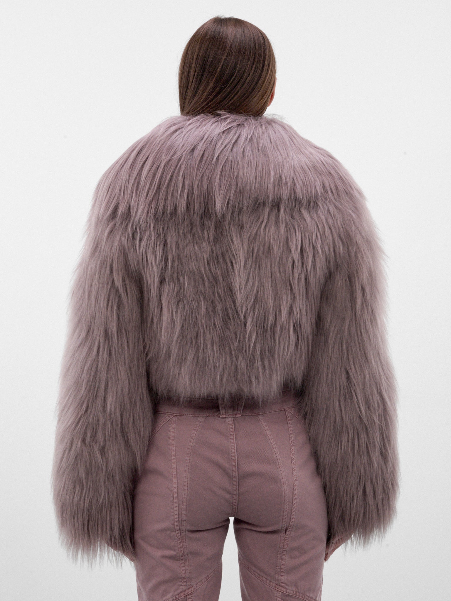 Purple Sage Lamb Fur Jacket (RF6122-P04US-PURPLE-SAGE)