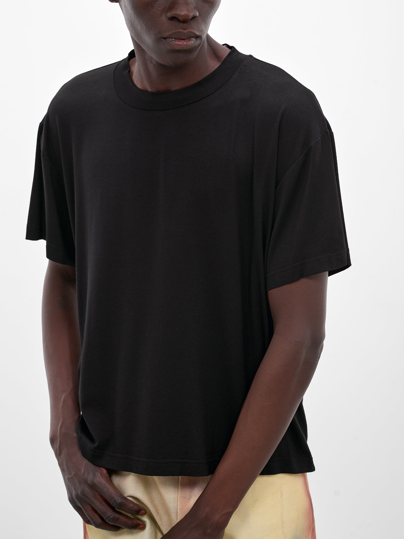 Black Lace-Up Ribbon Graphic Tee (RIBBON-T-SHIRT-BLACK)