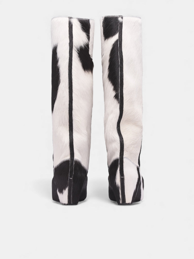 Cow Calf High Riding Boots (RIDING-BOOT-COW-TALL-BLACK)