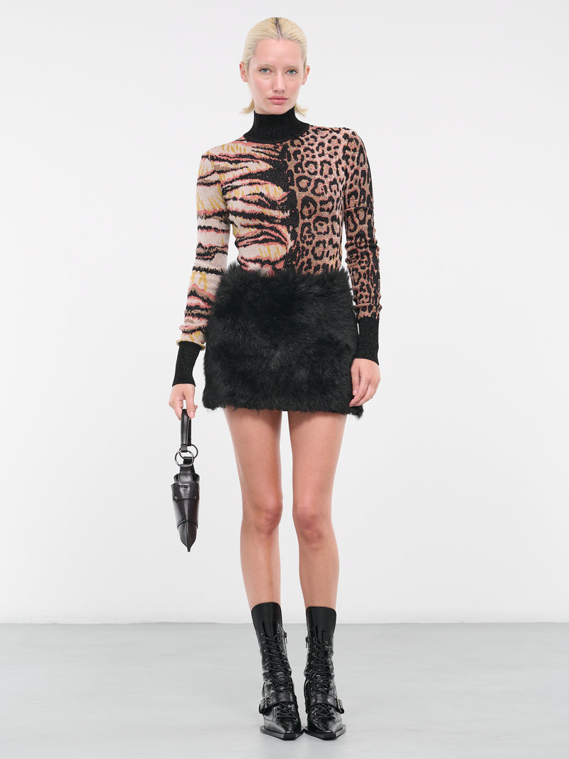 Animalier Jacquard Sweater (RKM600MI150C-09000-MULTICOLOR)