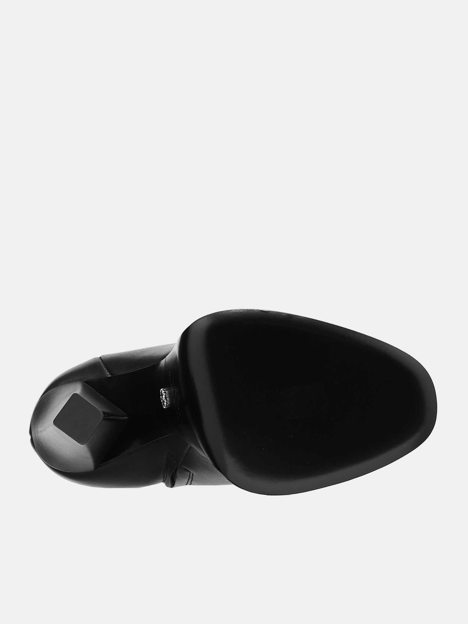 Leather Platform Boots (RKS010PZV10C-D0226-NERO-ARGENT)