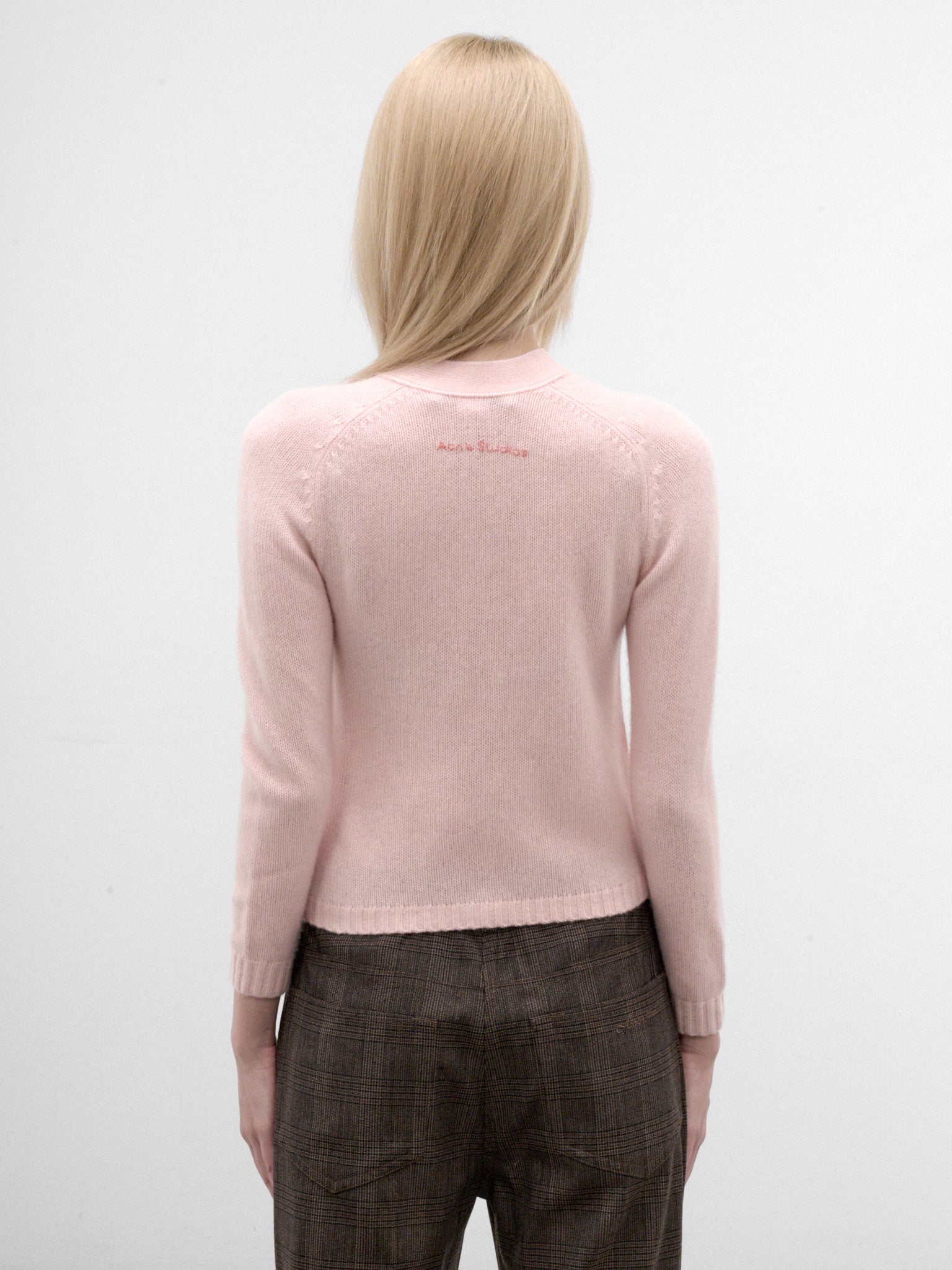 Pink Slim Knit Cardigan (RM-WN-KNIT000106-LIGHT-ROSE-PI)