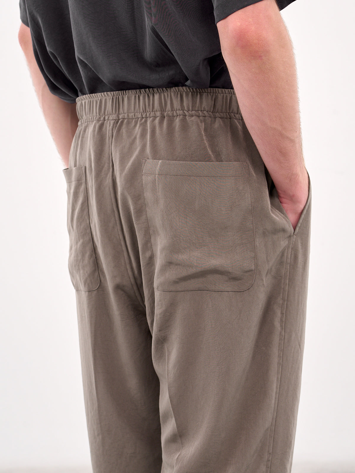 Elasticated Drawstring Trousers (RM251-026-TAUPE)