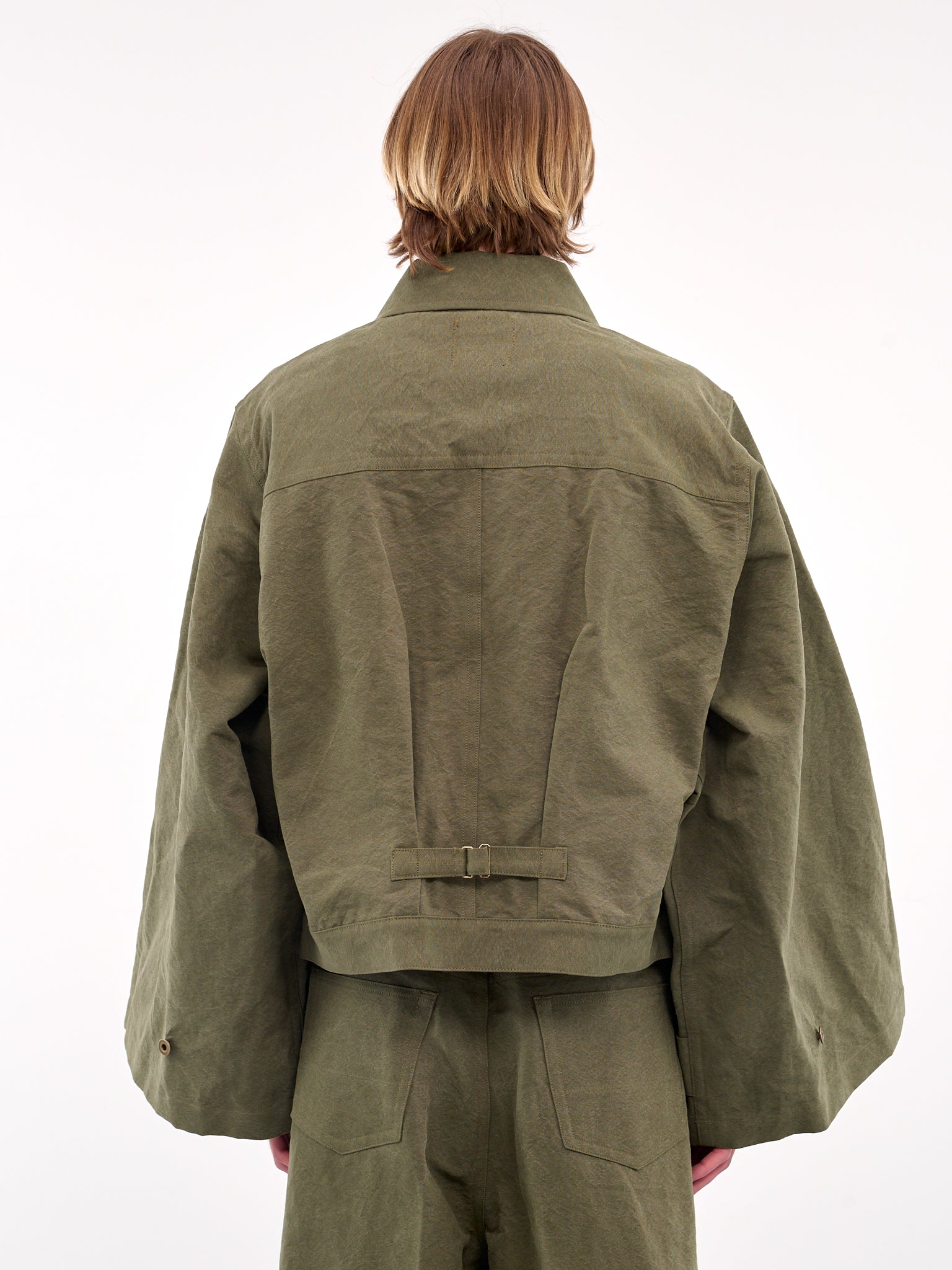 Wide Sleeve Denim Jacket (RM251-027-OLIVE)