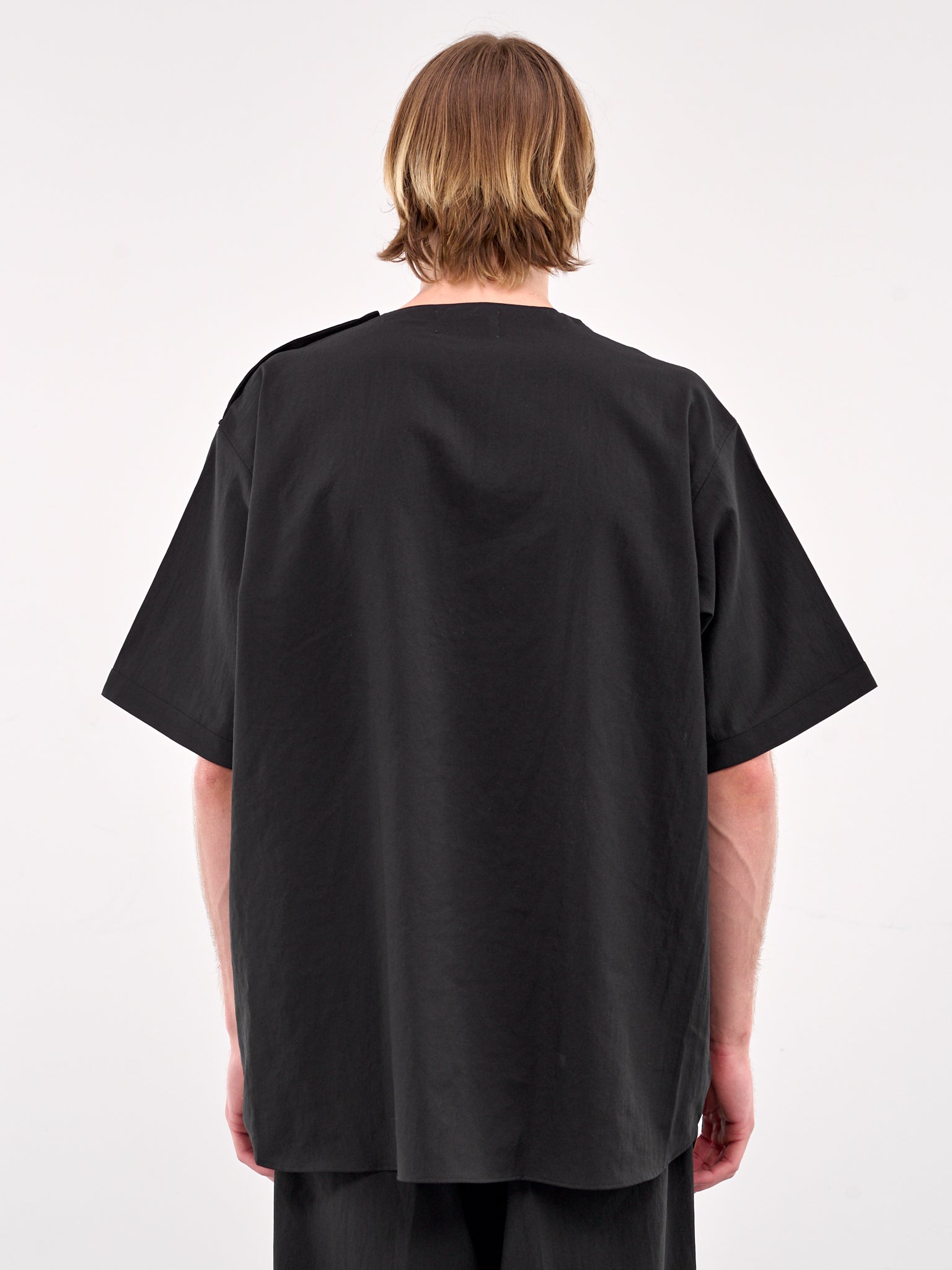 Oversized Button T-Shirt (RM251-030-BLACK)
