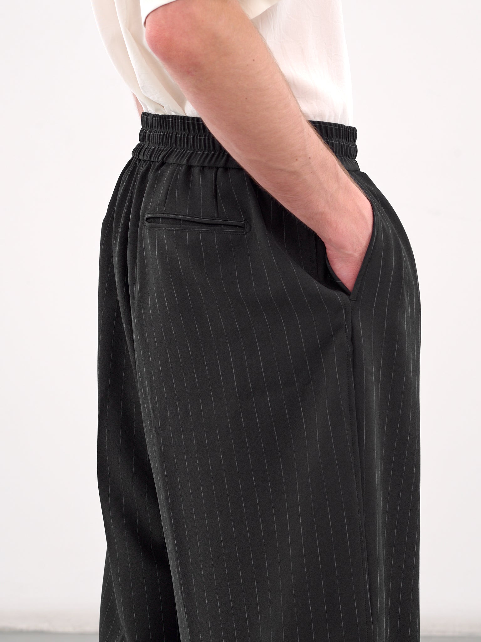 Pinstripe Elasticated Trousers (RM251-031-PINSTRIPE)