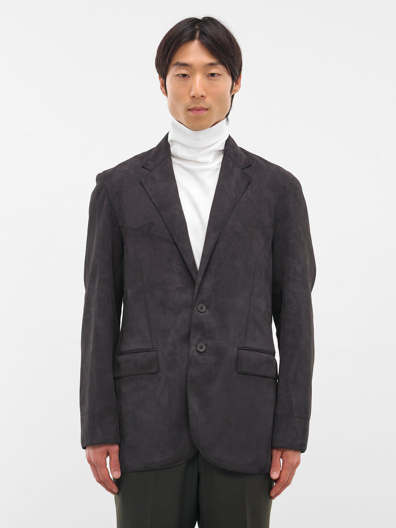 Charcoal Sheep Leather Blazer (RM252-001-CHARCOAL)