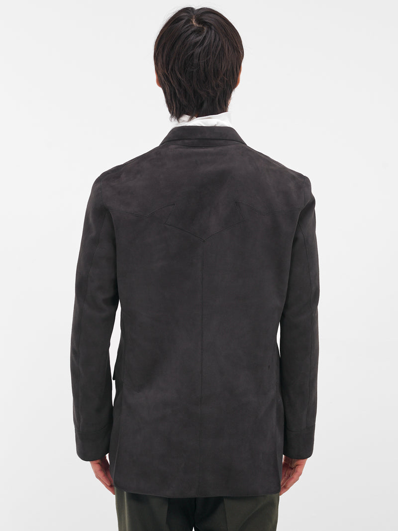 Charcoal Sheep Leather Blazer (RM252-001-CHARCOAL)