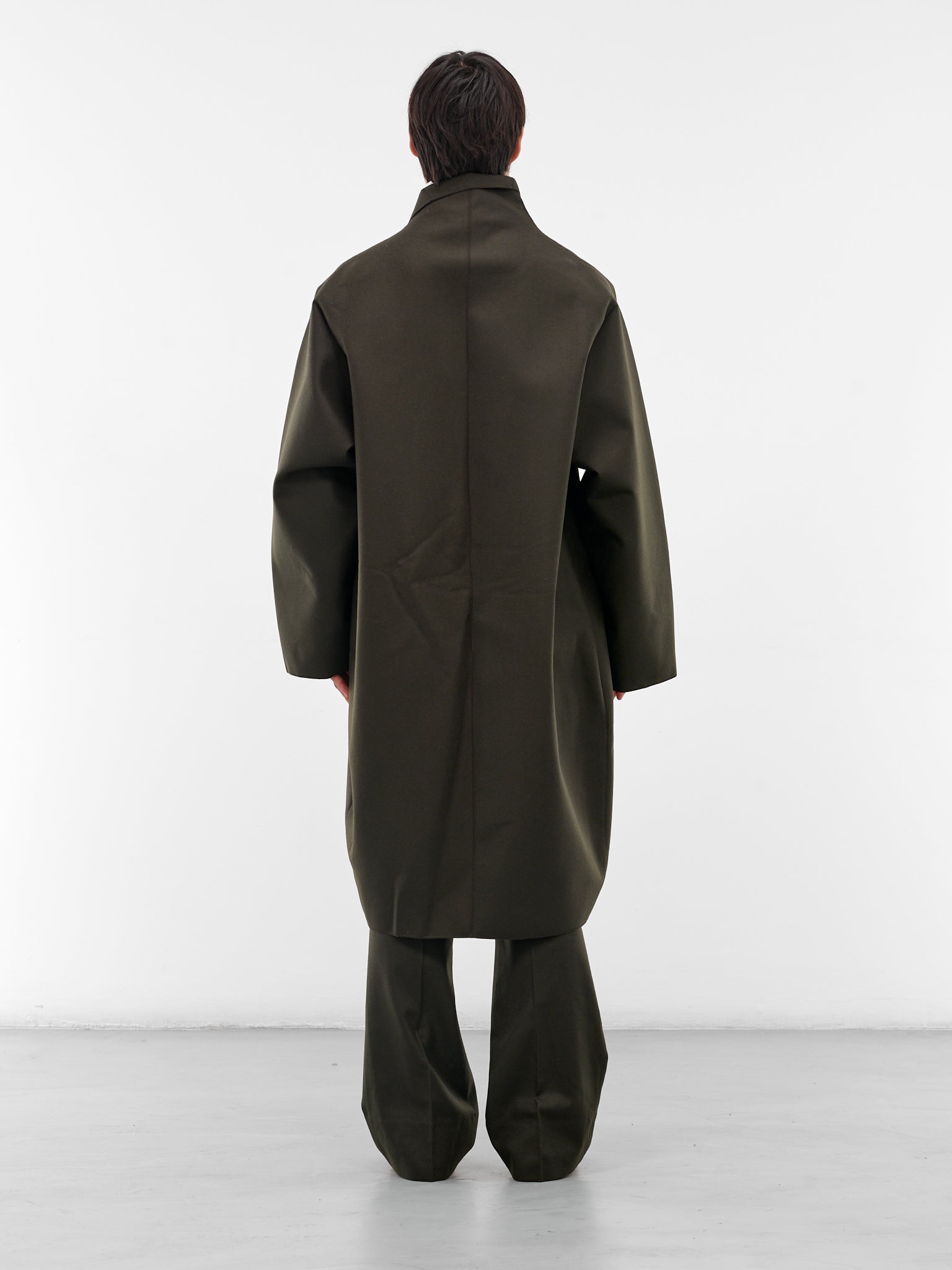 Olive Wool Oversized Coat (RM252-031-DARK-OLIVE)