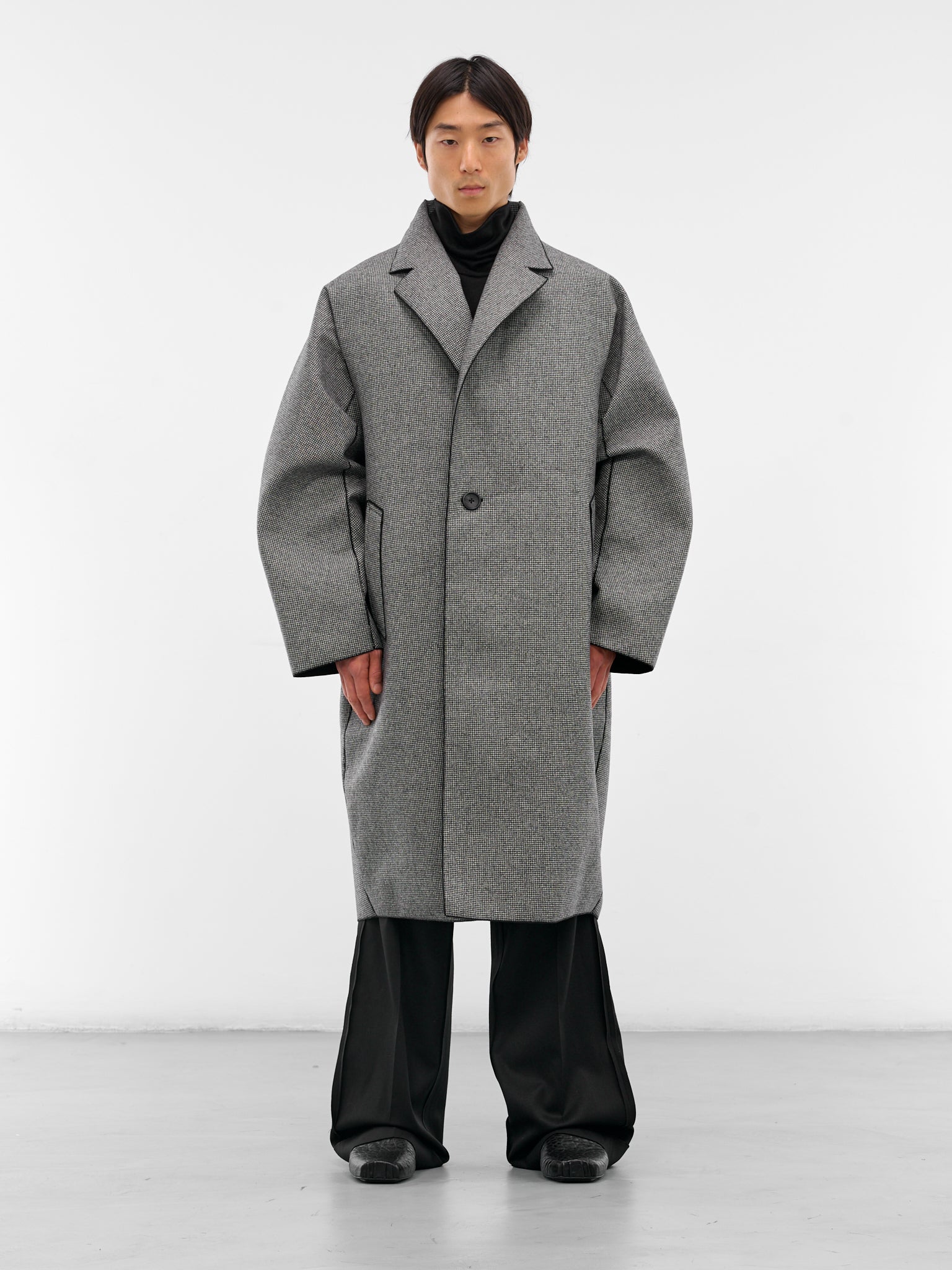 Houndstooth Wool Oversized Coat (RM252-031-HOUNDSTOOTH)