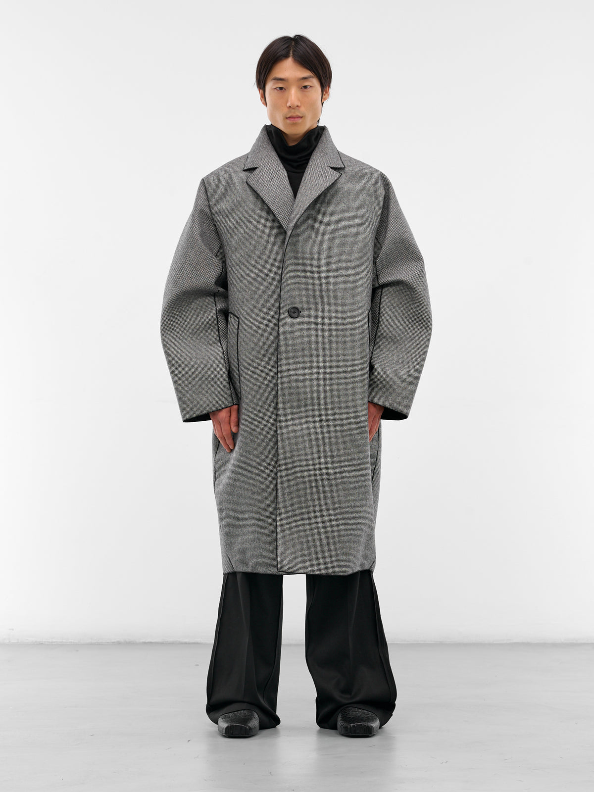 Houndstooth Wool Oversized Coat (RM252-031-HOUNDSTOOTH)