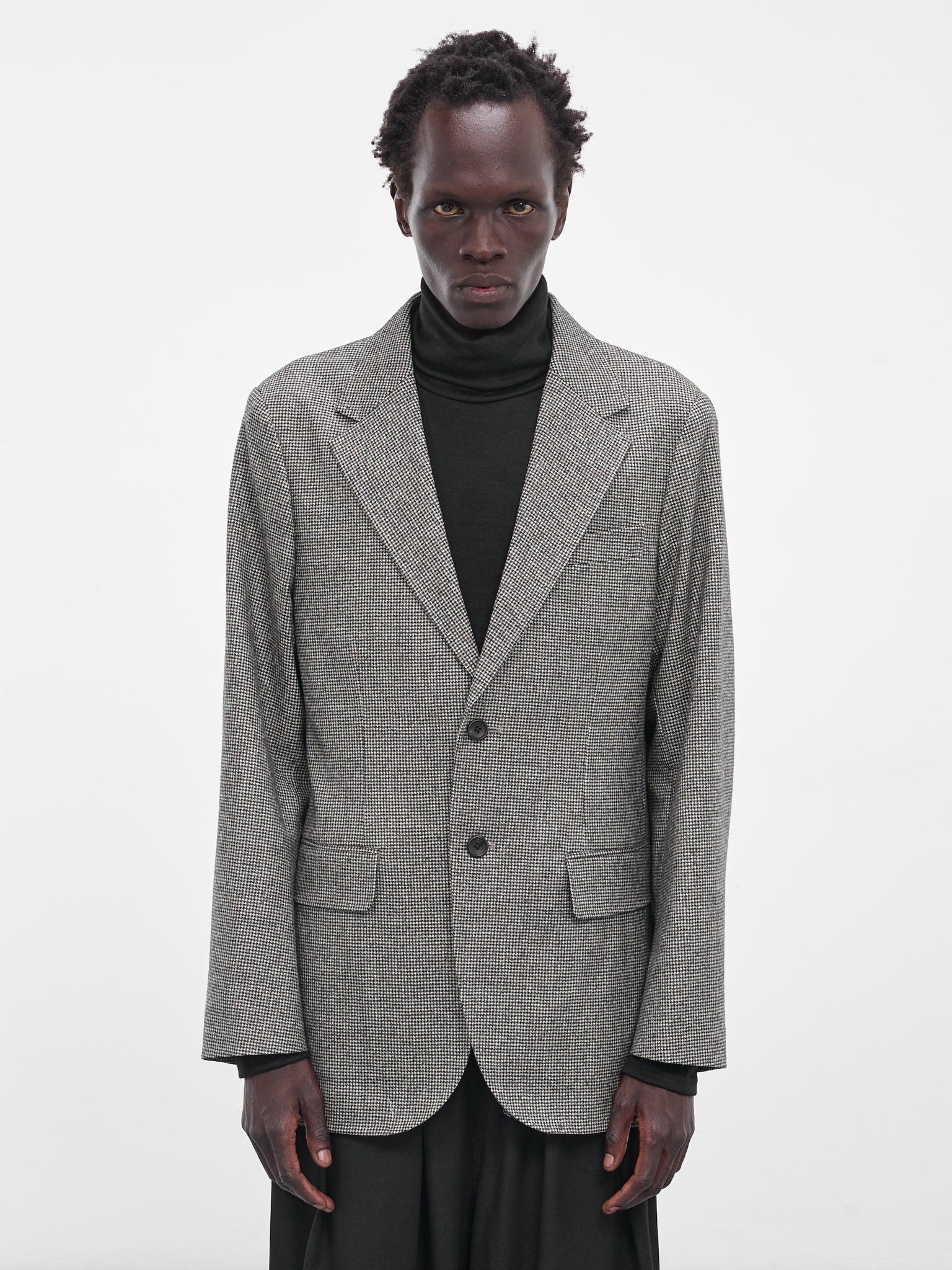 Gray Houndstooth Wool Blazer (RM252-036-HOUNDSTOOTH)