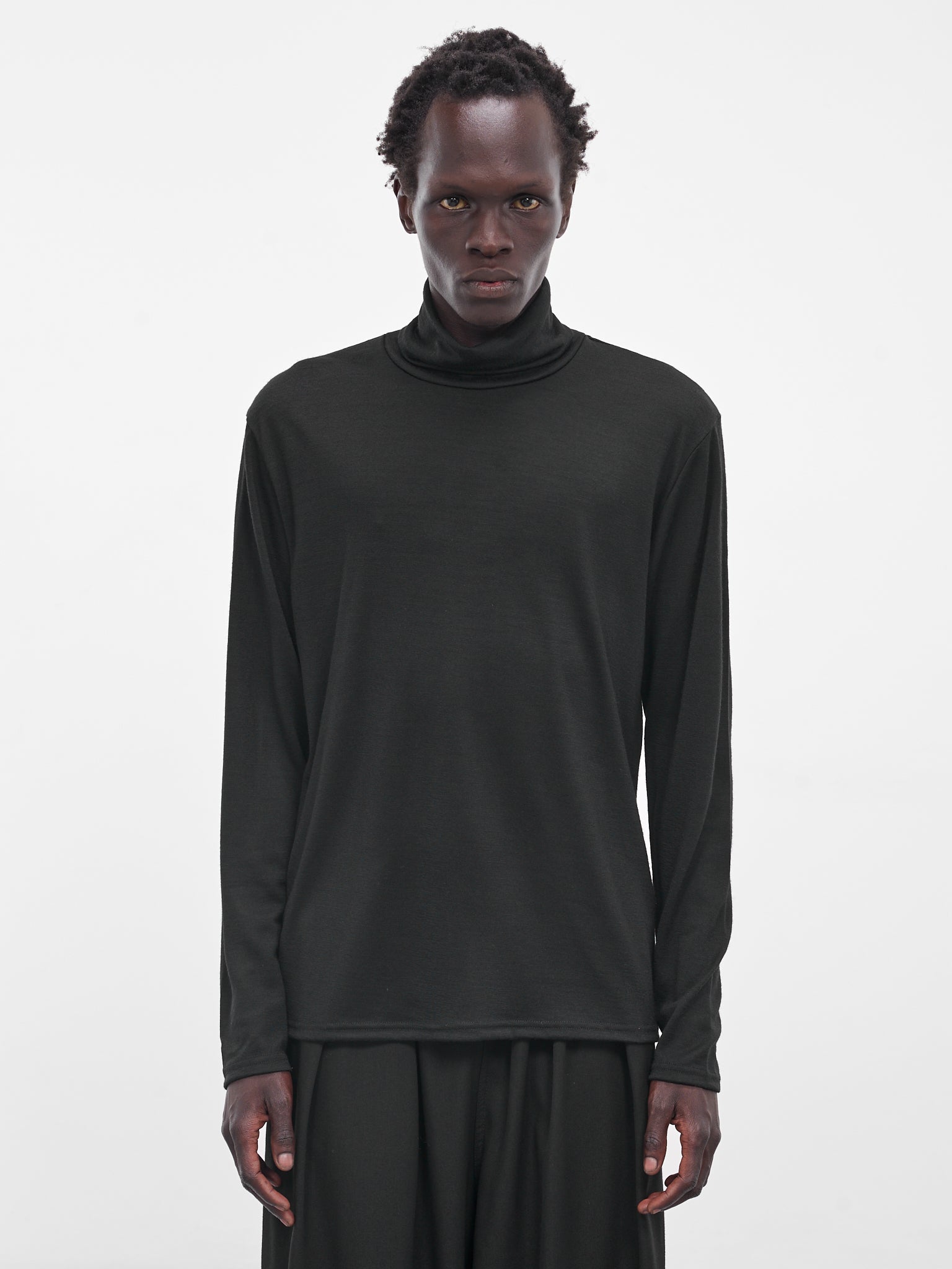 Black Wool Turtleneck Sweater (RM252-043-BLACK)