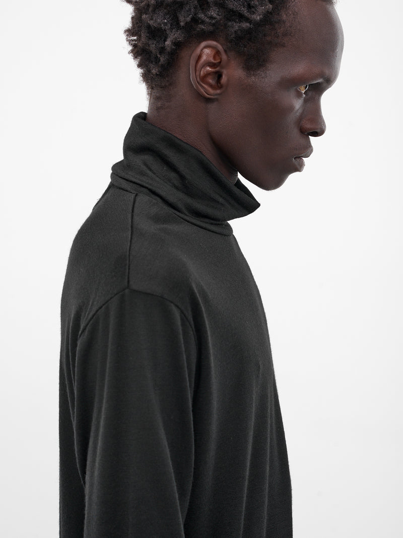 Black Wool Turtleneck Sweater (RM252-043-BLACK)