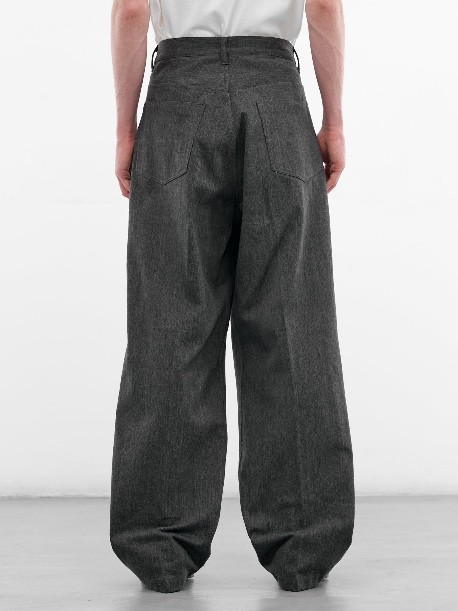 Gray Denim Wide Baggy Jeans (RM261-018-GRAY)