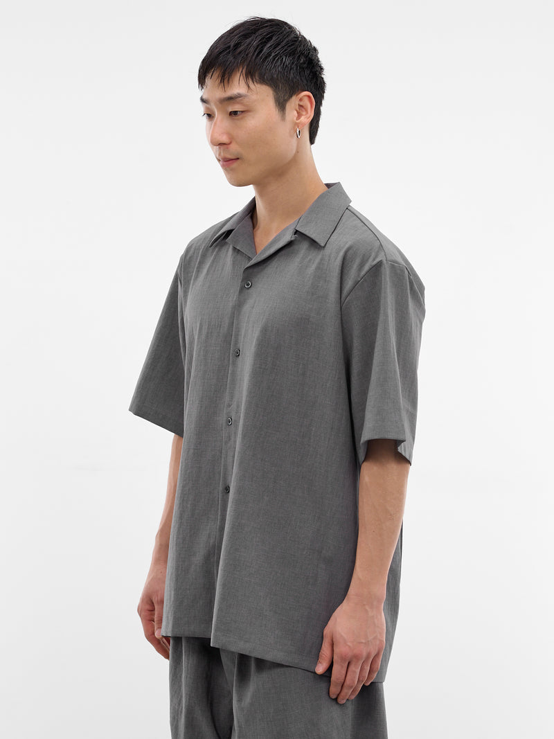 Gray Boxy Camp Shirt (RM261-039-GRAY)