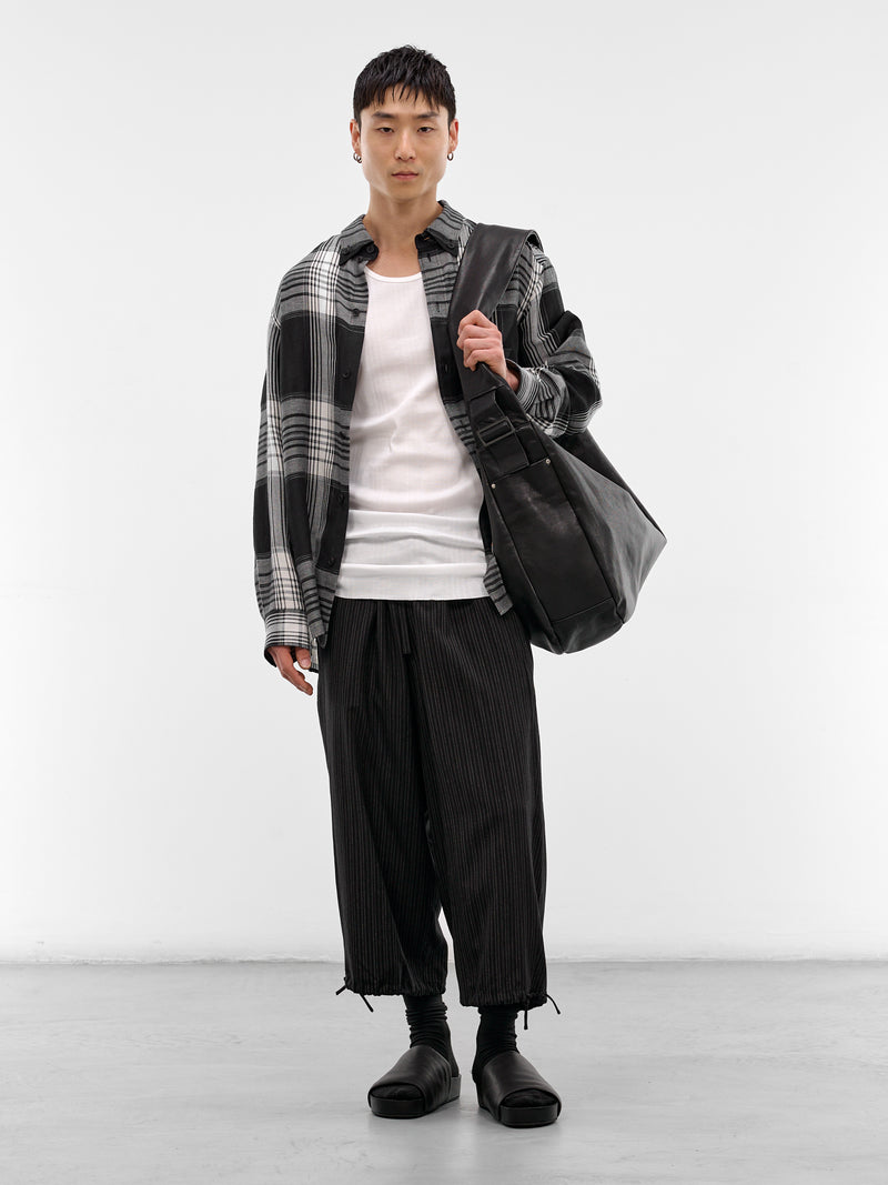 White Cotton Ribbed Tank Top (RM261-048-WHITE)