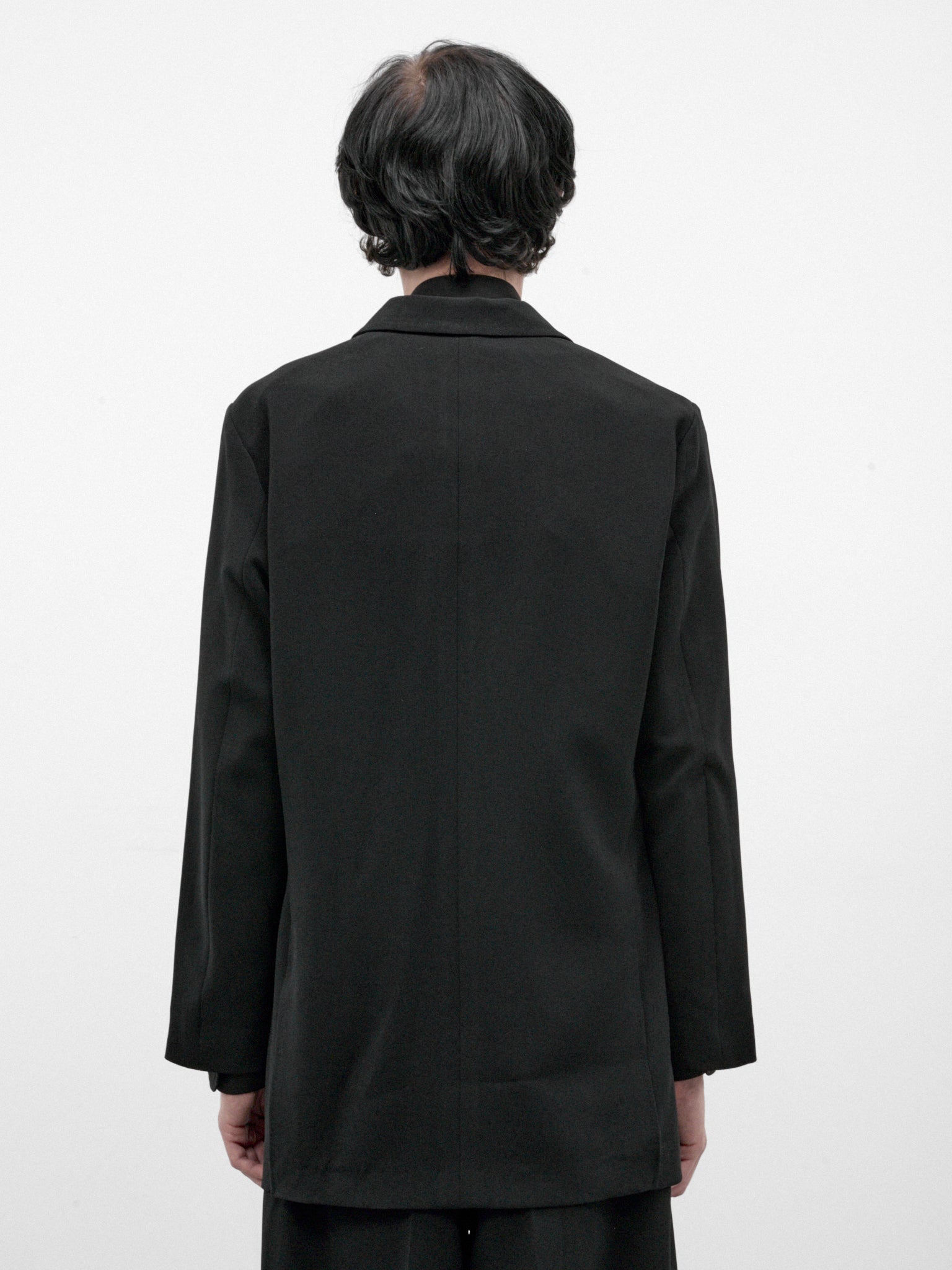 Black Double-Breasted Blazer (RM262-003-BLACK)