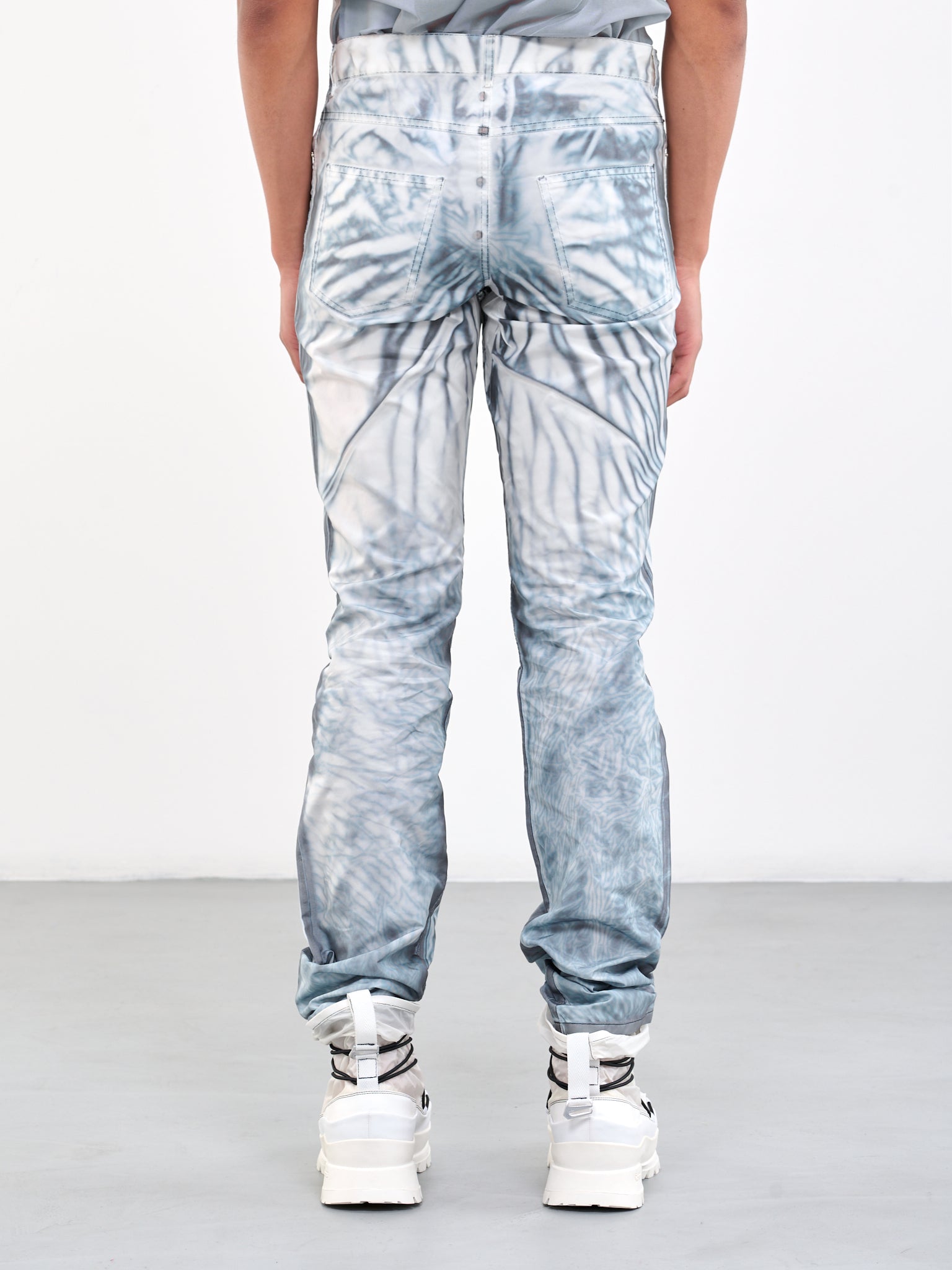 WGS Airbag Slim Trousers (RMA-T09-WHITE-BLACK-PRINT)
