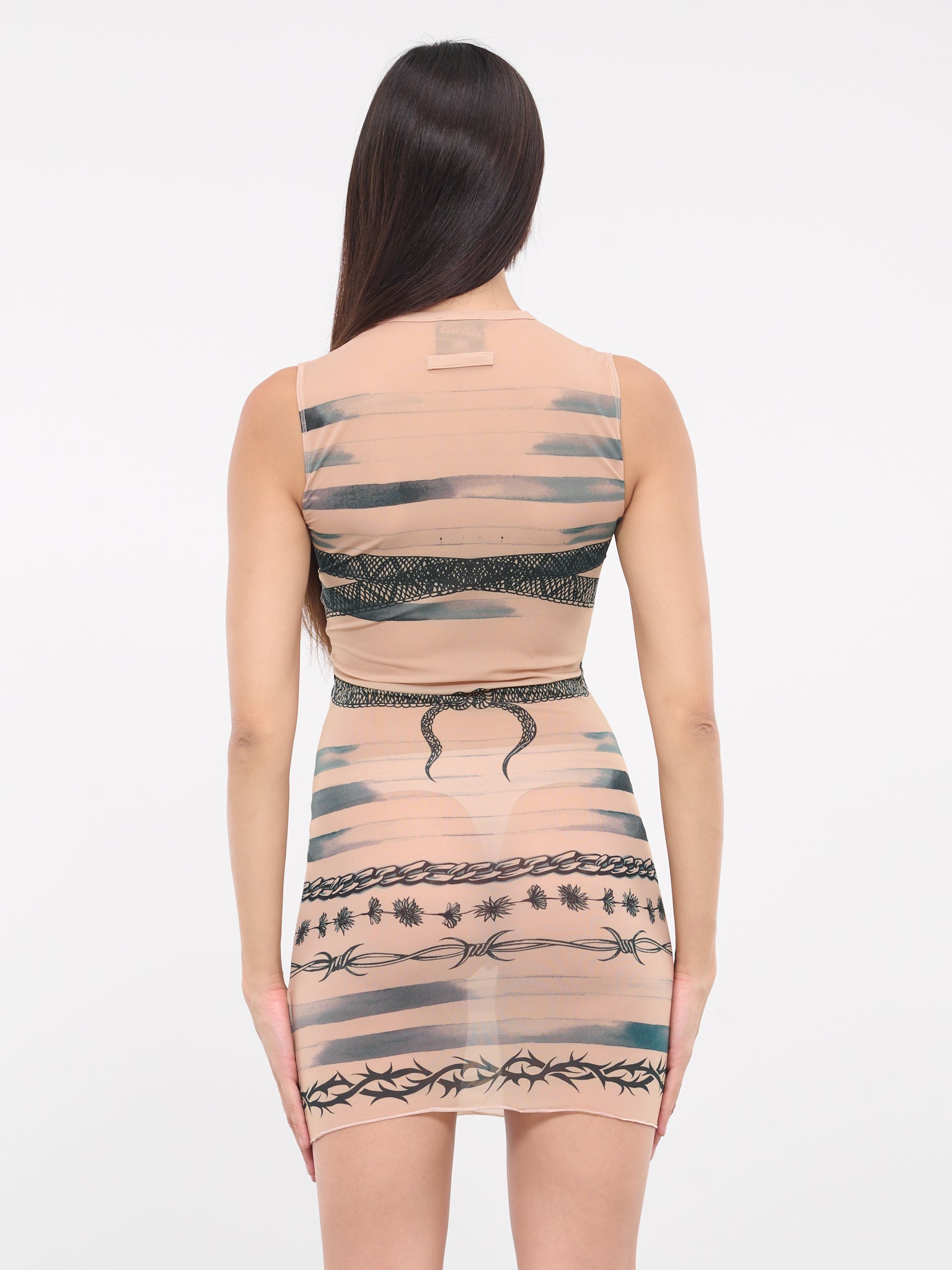 KNWLS Trompe l'oeil Tattoo Dress (RO062-J523-630200-MULTI)