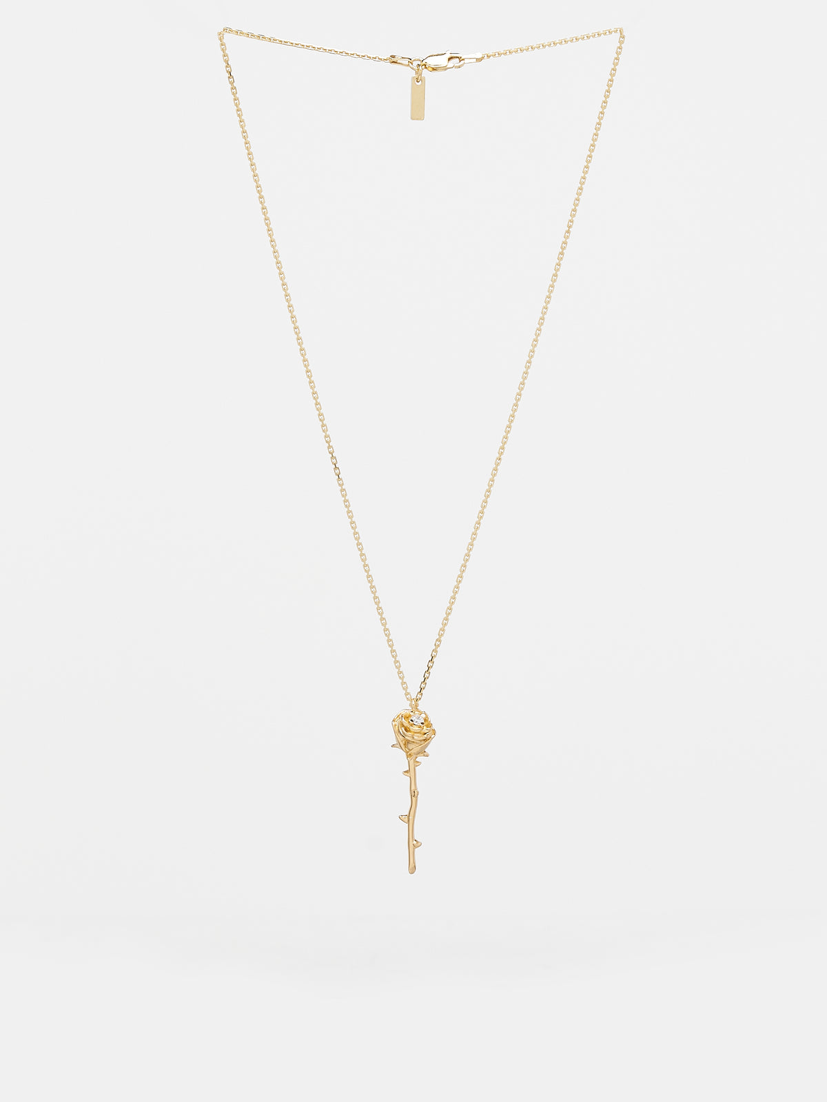 Rose Stem Necklace (ROSE-STEM-SILVER-GOLD)