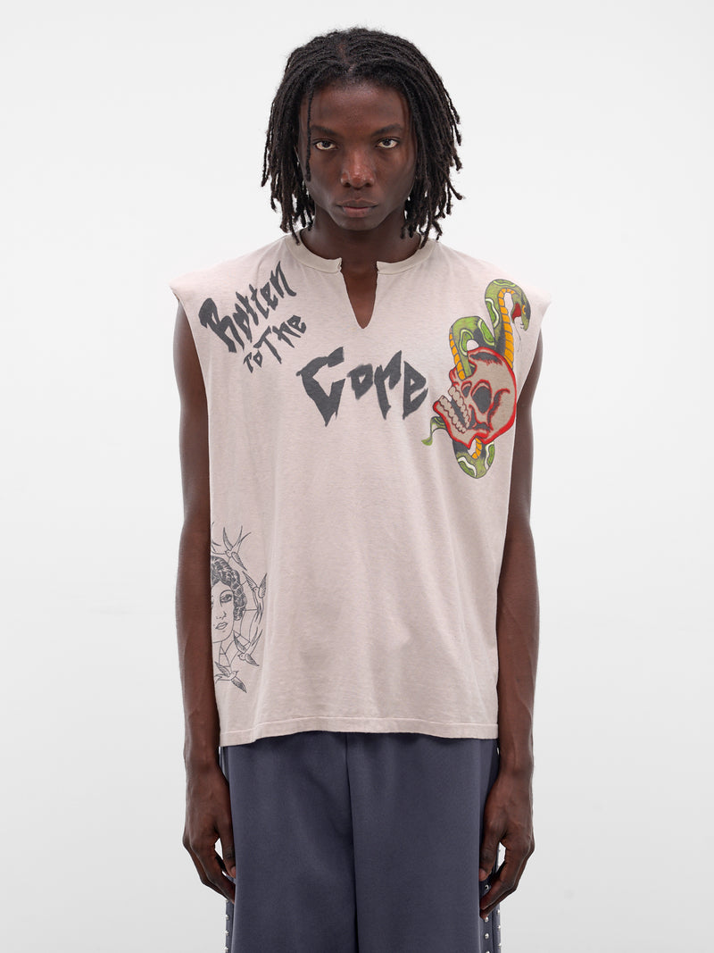 White Rotten To The Core Tank (ROTTEN-TO-THE-CORE-WHITE)