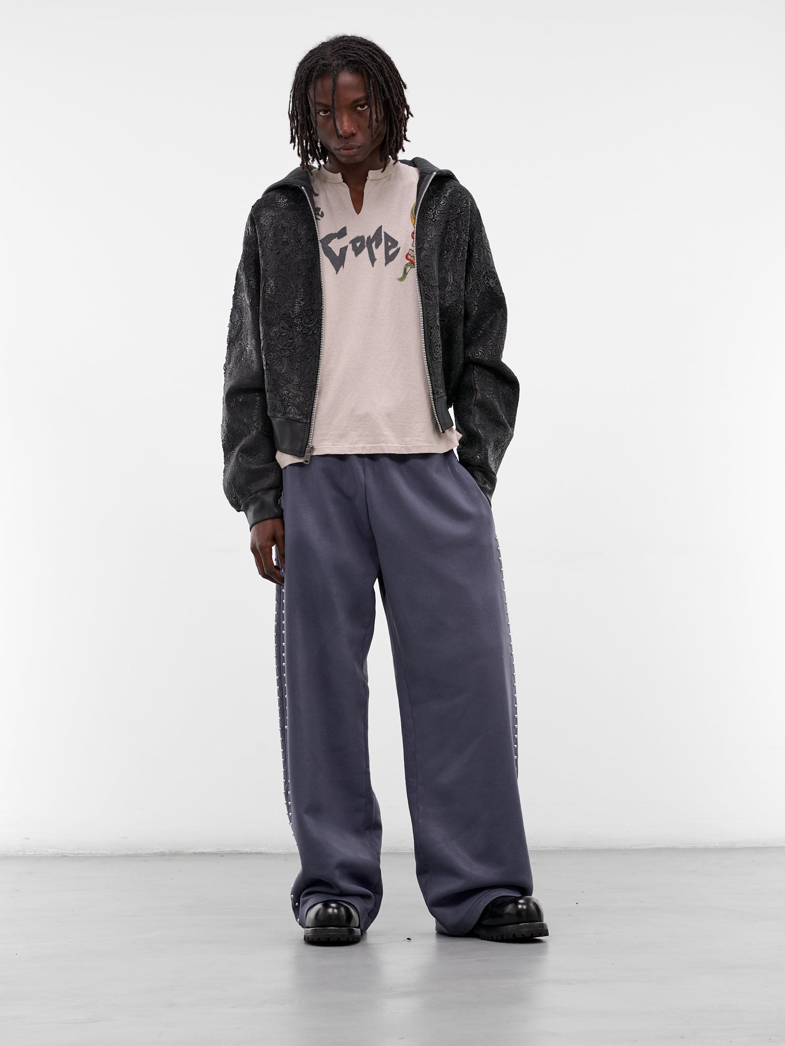 Blue Bullet Jersey Relaxed Sweatpants (BULLET-SWETPANTS-BLUE)