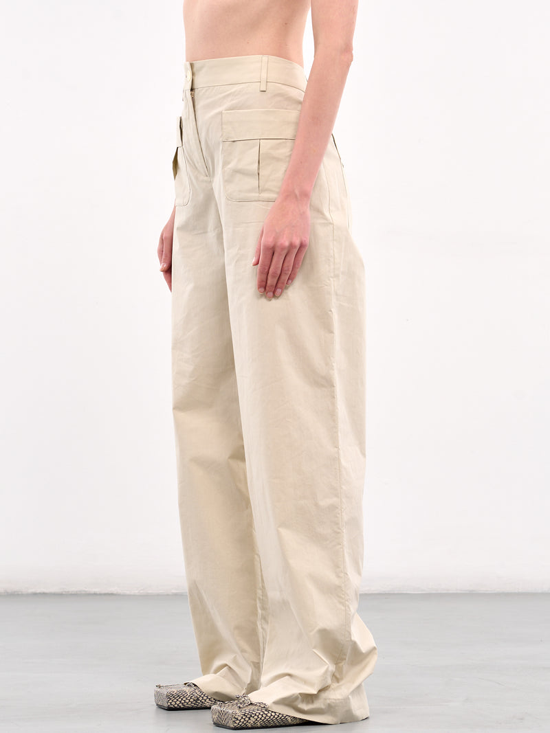 Wide Leg Cargo Pants (ROWA30161RRA097-ECRU)