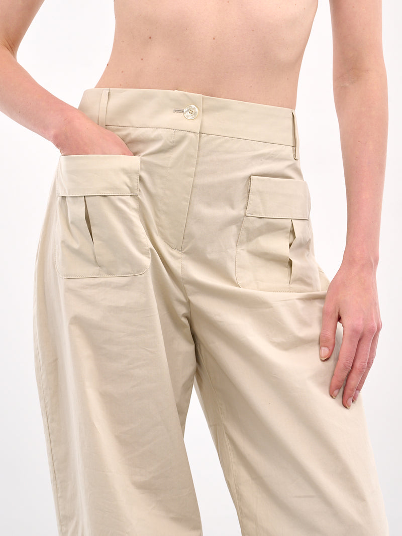 Wide Leg Cargo Pants (ROWA30161RRA097-ECRU)