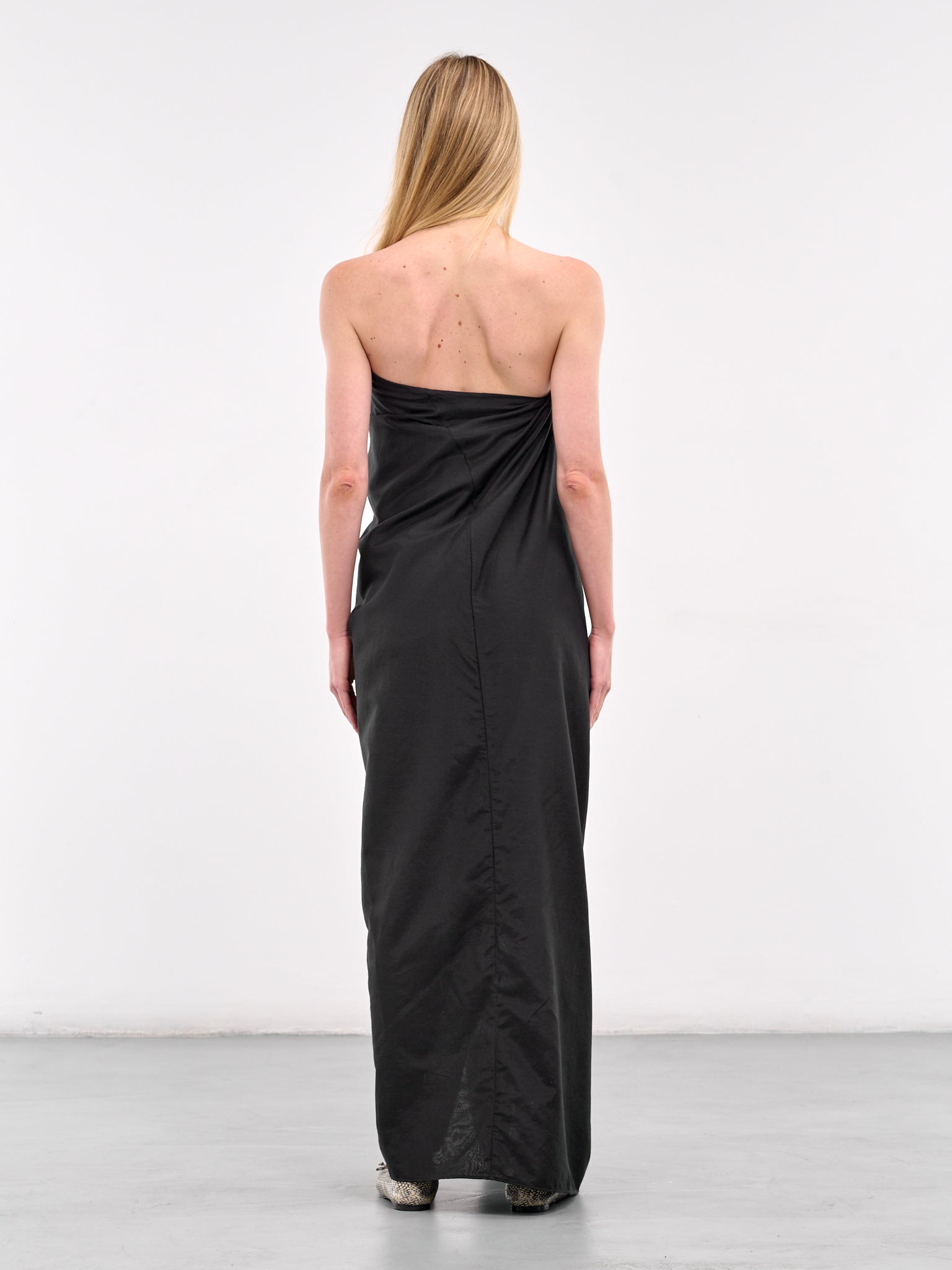ROCHAS | H.Lorenzo|Draped Maxi Dress (ROWA50360FRA368-BLACK), 42 / Black ROCHAS | H.Lorenzo|Draped Maxi Dress (ROWA50360FRA368-BLACK), 42 / Black