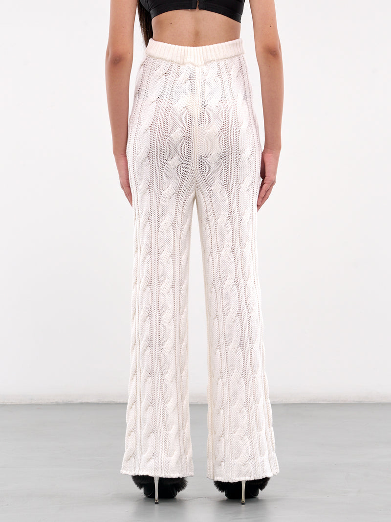 Cable Knit Trousers (RR-K042-WHITE)