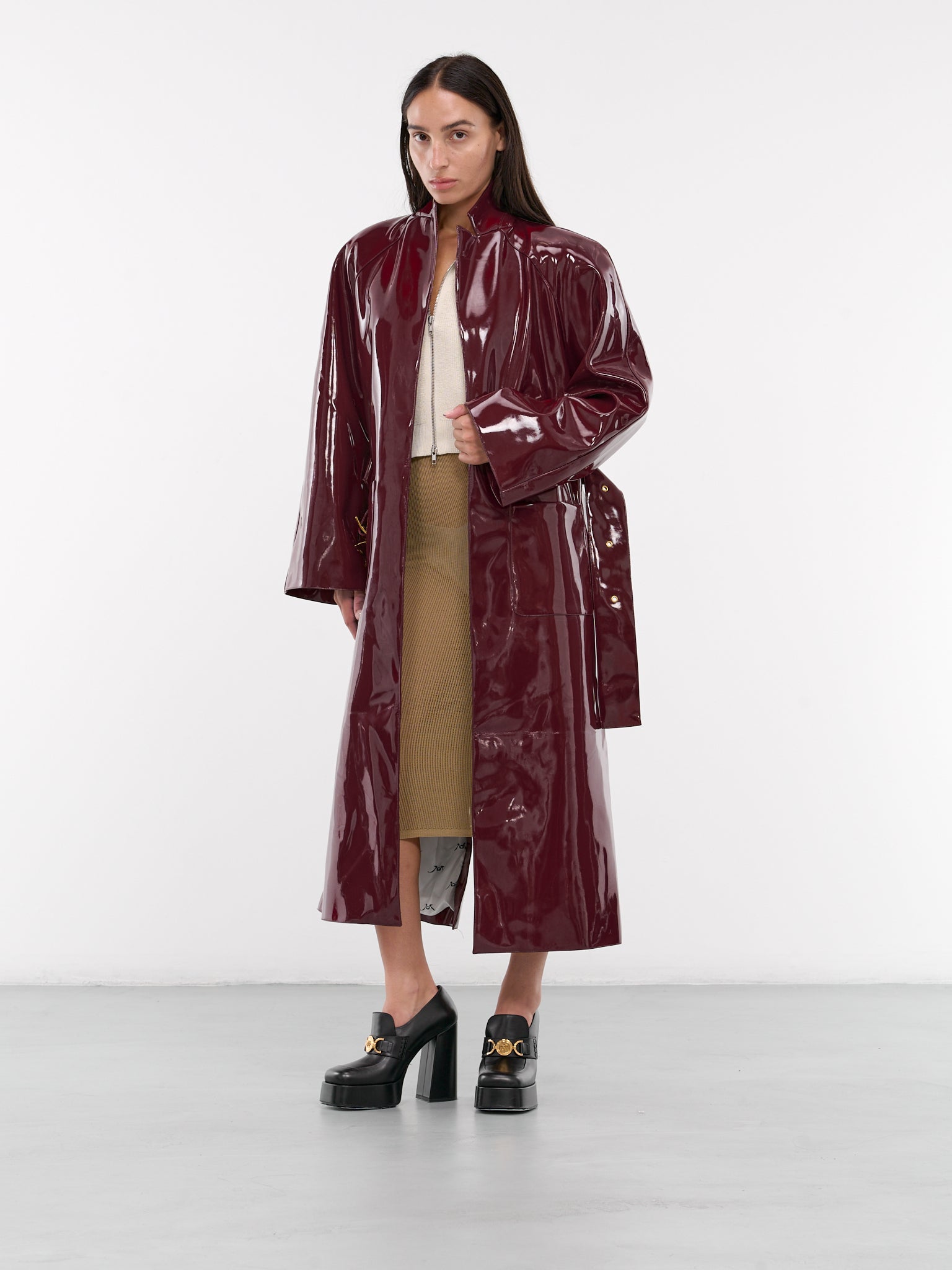 Trench coat vinyl noir best sale