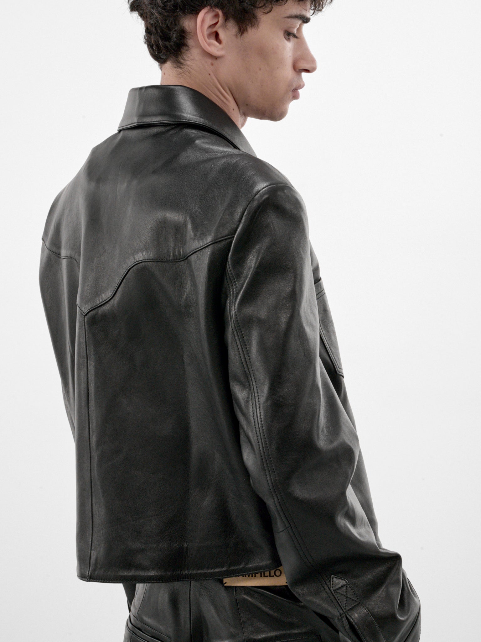 Ruedo Black Cropped Leather Jacket (RUEDO-CROPPED-JACKET-BLACK)