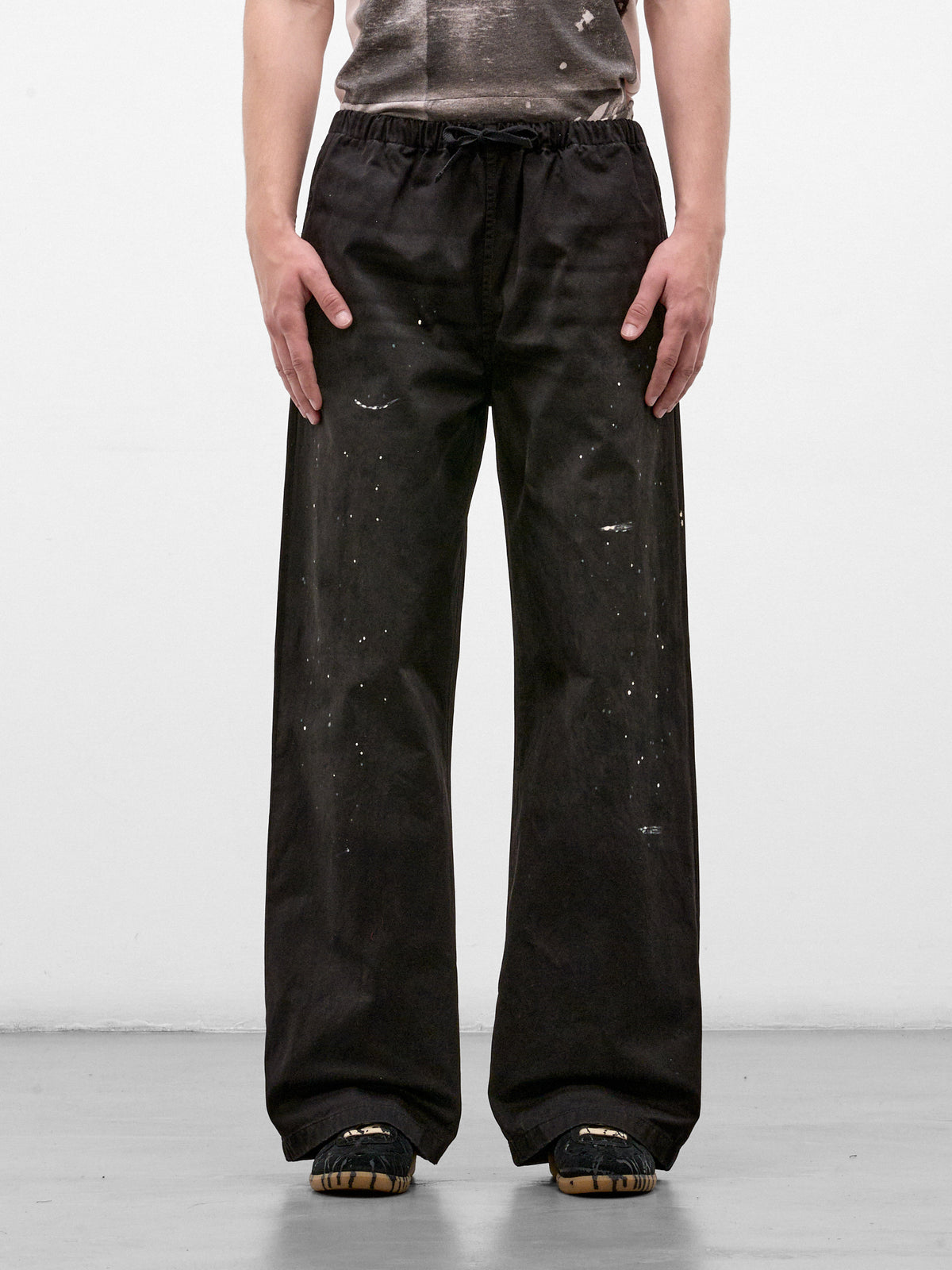 Black Cotton Wide Leg Trousers (RW-MN-TROU000010-BLACK)