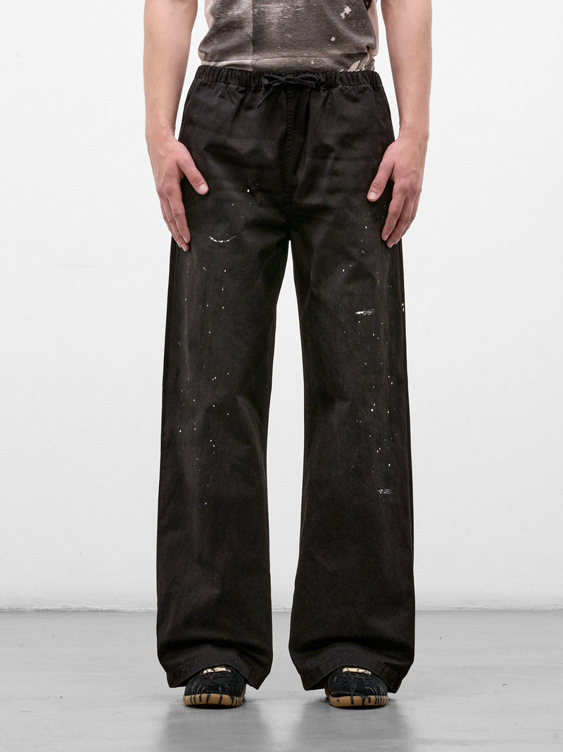 Black Cotton Wide Leg Trousers (RW-MN-TROU000010-BLACK)