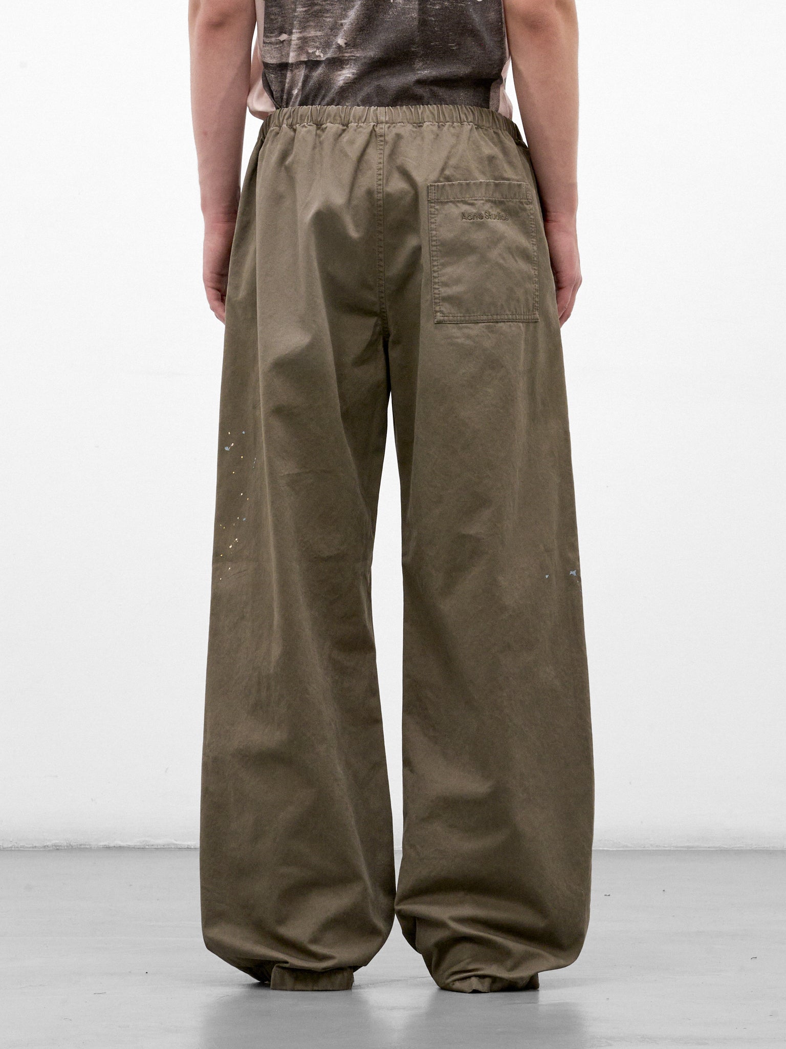 Green Cotton Wide Leg Trousers (RW-MN-TROU000010-DUSTY-GREEN)