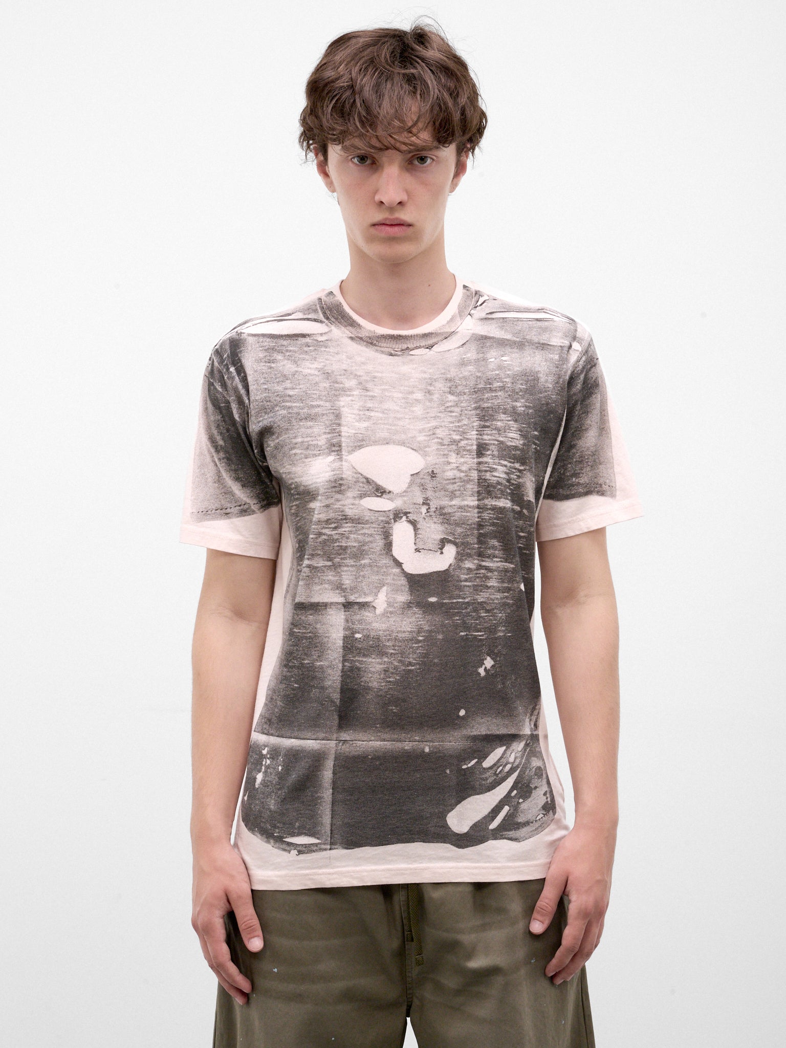 Pink Trompe L'oeil Vintage Tee (RW-MN-TSHI000011-PINK-GREY)