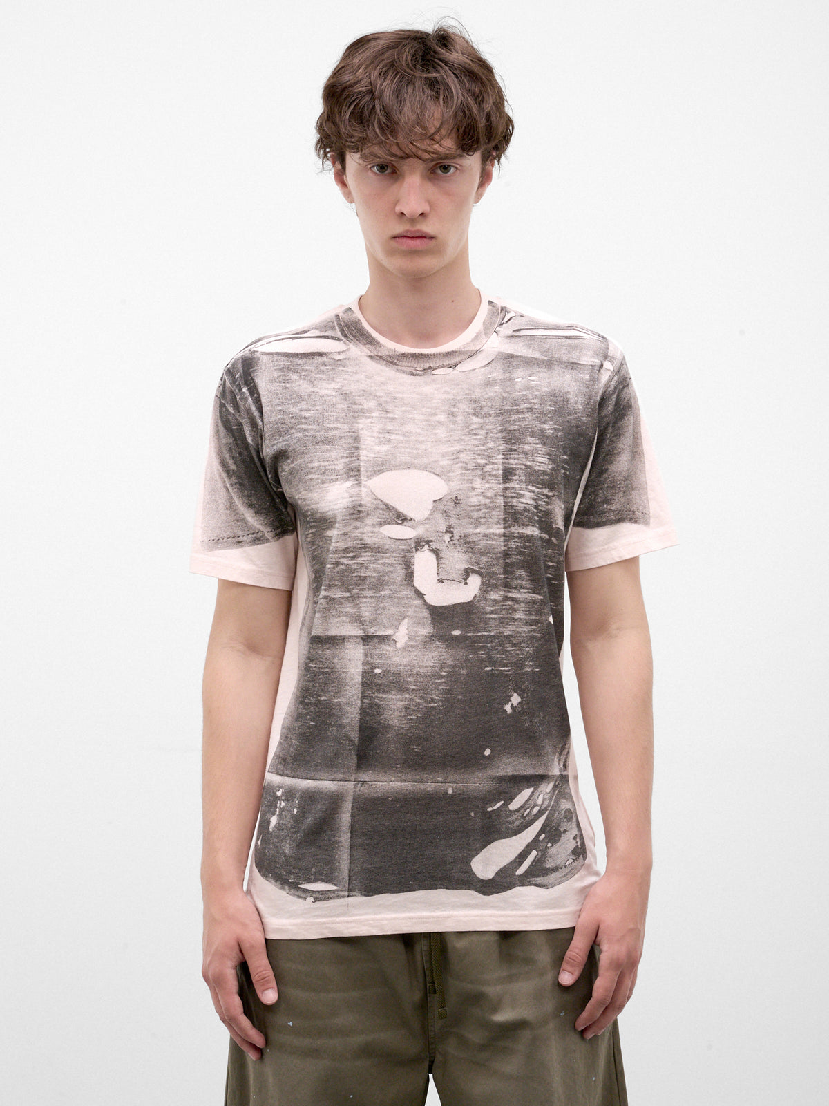 Pink Trompe L'oeil Vintage Tee (RW-MN-TSHI000011-PINK-GREY)
