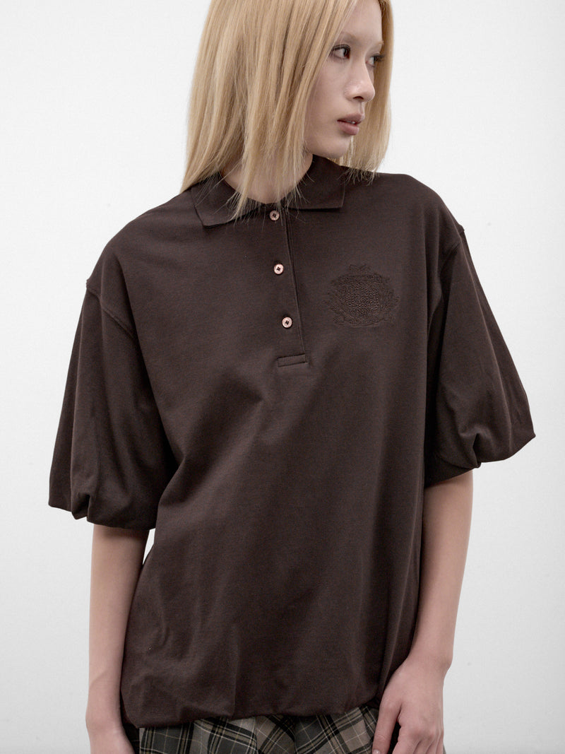 Brown Balloon Layered Mini Dress (RW-WN-DRES000094-DARK-BROWN)