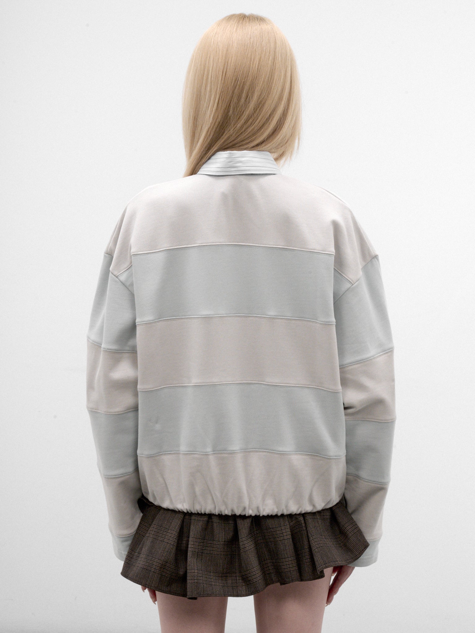 Color-Blocked Cotton Polo Sweater (RW-WN-SWEA000002-LIGHT-BLUE-GR)