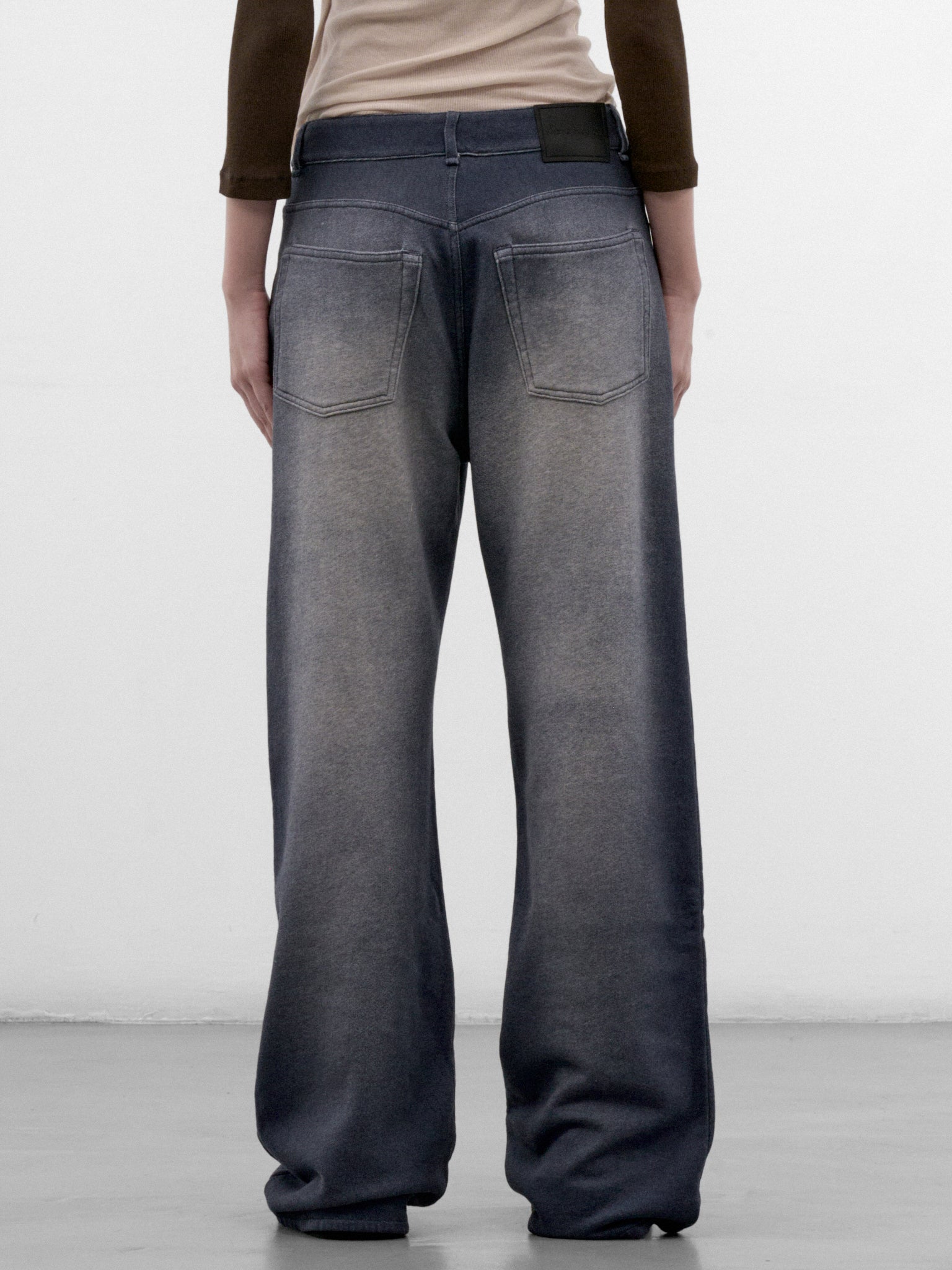 Washed Blue Relaxed Jeans (RW-WN-TROU000055-GREY-MELANGE)